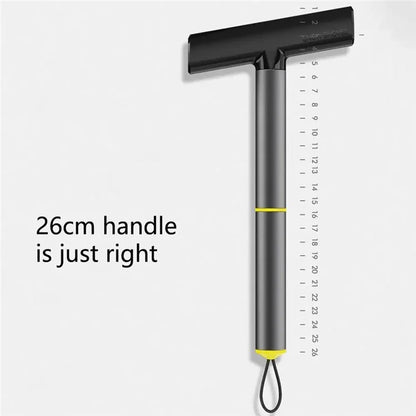 9718 TPU+Aluminum Alloy 2-in-1 Car Window Double-sided Snow Removal Shovel Tire Gravel Cleaning Tool
