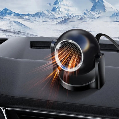 9709 12V Car Interior Hot / Cold Wind Fan Windshield Defrosting Defogging ABS Heater