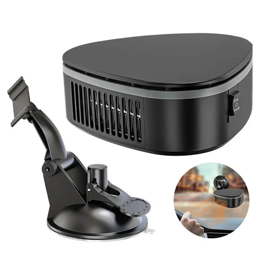 9741A 12V Portable Car Heater with Suction Bracket Defogger Defroster 2 in 1 Fast Heating / Cooling Fan, Purifying Version