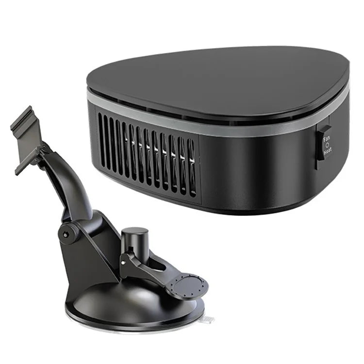 9739A Car Heater 12V Portable Windshield Fast Car Warmer 2-in-1 Heating / Cooling Fan with Suction Holder, Standard Version