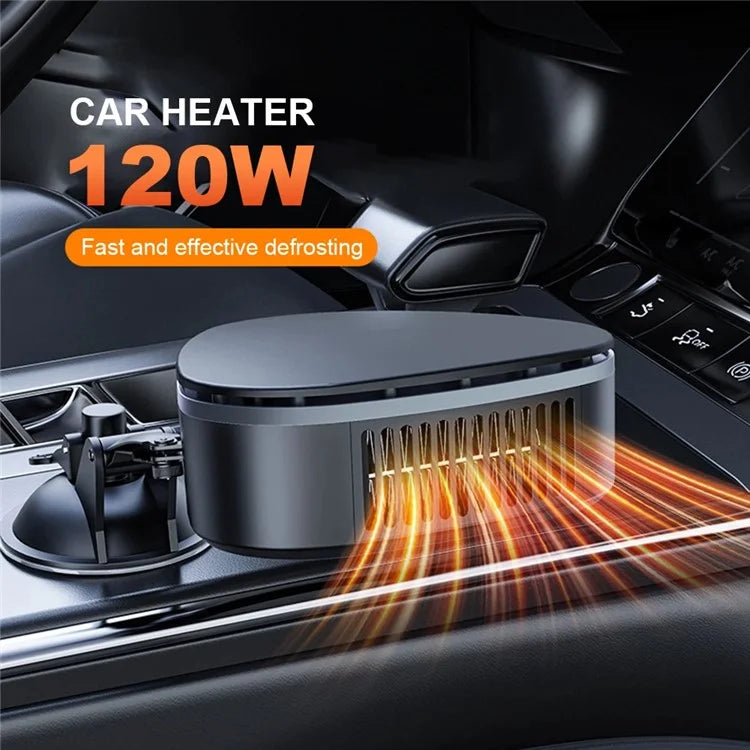 9739A Car Heater 12V Portable Windshield Fast Car Warmer 2-in-1 Heating / Cooling Fan with Suction Holder, Standard Version