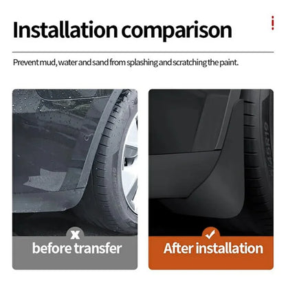 4Pcs / Set Car Mudguard Mud Flaps for Nissan Note 2005-2011 LIVINA Front and Rear Mudflaps Splash Fender Kit Auto Accessories