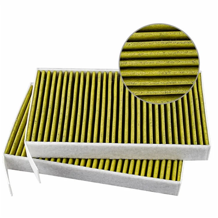 TS000274-2 2PCS For Model 3 / Y 2017-2021 Fiber Cloth Car Air Filters Replacement Air Conditioner Filters