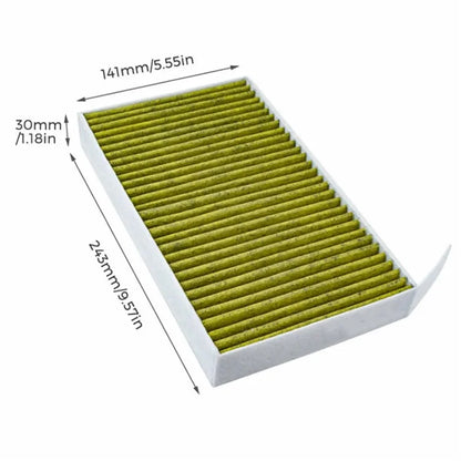 TS000274-2 2PCS For Model 3 / Y 2017-2021 Fiber Cloth Car Air Filters Replacement Air Conditioner Filters
