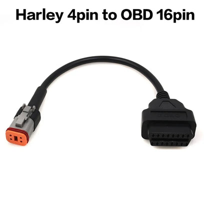 OBD II 16Pin to 4Pin Adapter Cable for Harley Motorcycles 4Pin Converter Cable