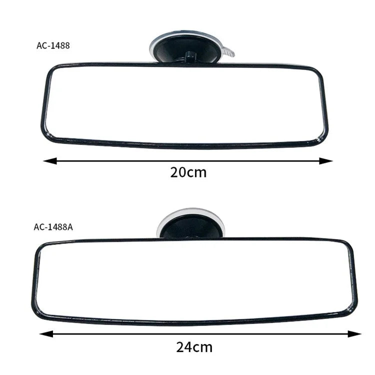 Plastic+Glass Rearview Mirror Car Interior Wide Angle Rear View Mirror (Anti-Glare Function)