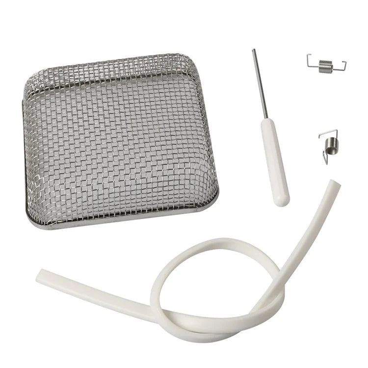 A8668 4.5x4.5 Inch RV Water Heater Vent Screen Stainless Steel Mesh Cover Flying Insect Screen with Installation Tool