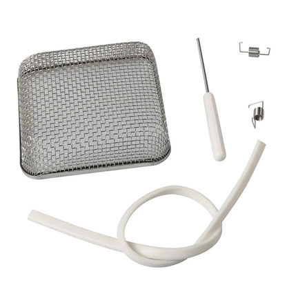 A8668 4.5x4.5 Inch RV Water Heater Vent Screen Stainless Steel Mesh Cover Flying Insect Screen with Installation Tool