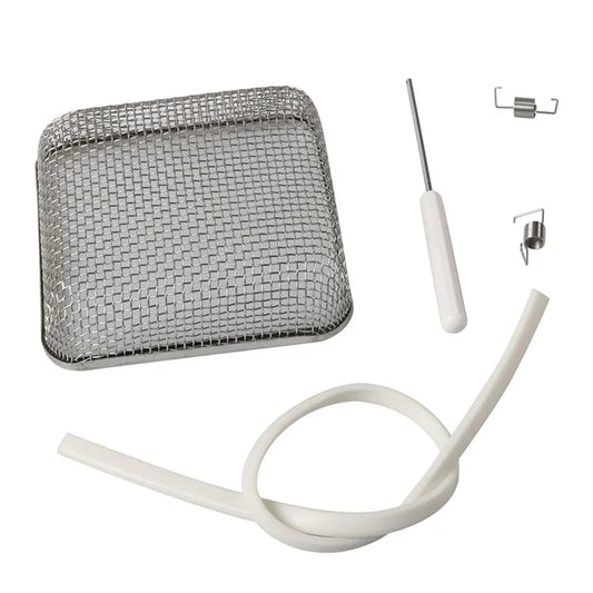 A8668 4.5x4.5 Inch RV Water Heater Vent Screen Stainless Steel Mesh Cover Flying Insect Screen with Installation Tool