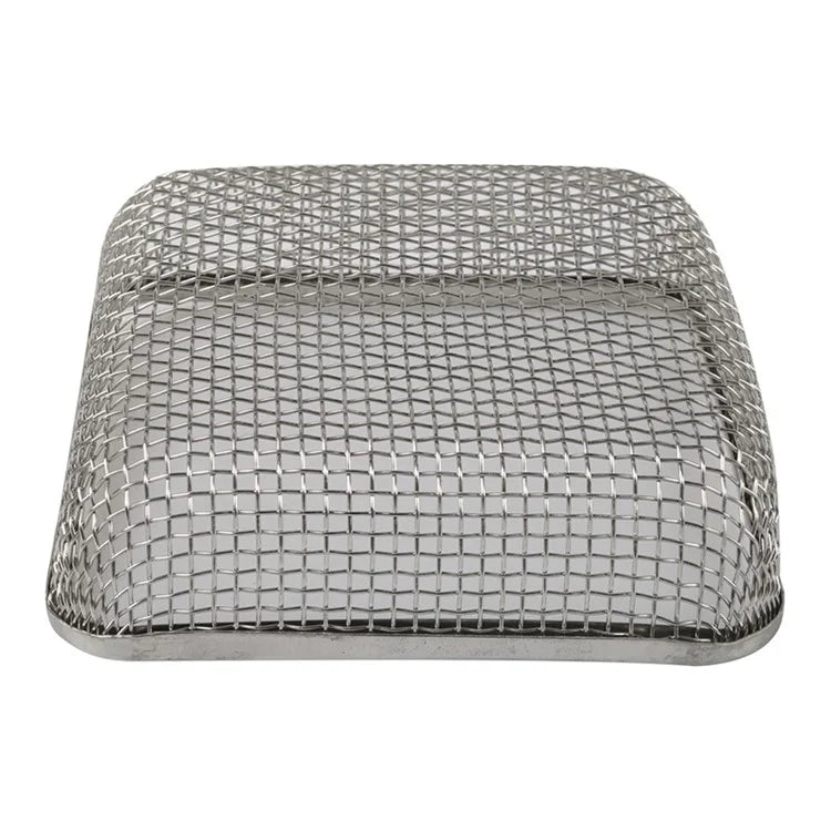 A8668 4.5x4.5 Inch RV Water Heater Vent Screen Stainless Steel Mesh Cover Flying Insect Screen with Installation Tool
