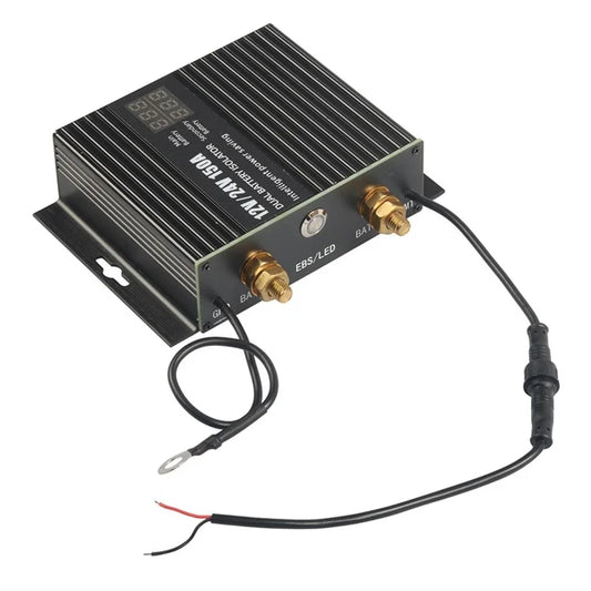 A8678 150A / 12V Dual Battery Smart Isolator for Universal Caravan RV Off-Road Vehicle Sensitive Relay