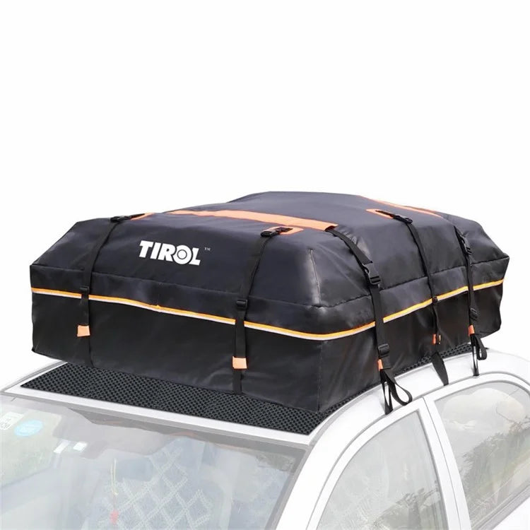TIROL T26967 20-inch Car SUV Roof Bag 500D PVC Vehicle Roof Luggage Storage Bag Rainproof Cargo Bag