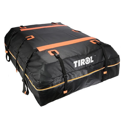 TIROL T26967 15-inch Car SUV Roof Cargo Bag 500D PVC Rainproof Vehicle Roof Luggage Storage Bag