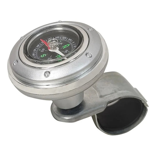 CARFU Plastic+Iron Car Steering Wheel Spinner Knob Compass Car Steering Auxiliary Booster Control Handle