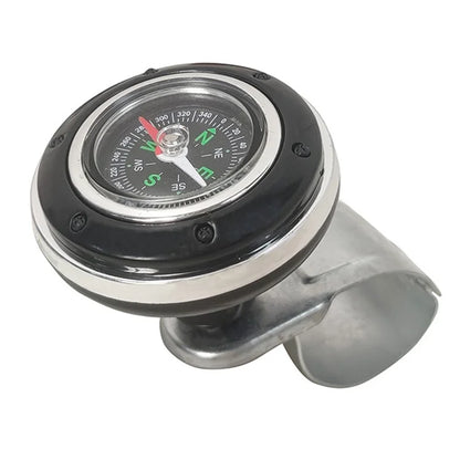 CARFU Plastic+Iron Car Steering Wheel Spinner Knob Compass Car Steering Auxiliary Booster Control Handle