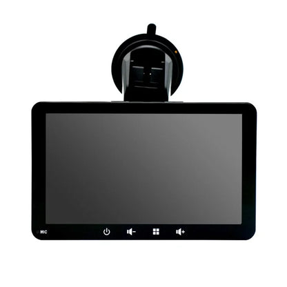 W507D 7-inch HD Touch Display Portable Car Play with 12-LED Camera, 2.4GHz WiFi Car Monitor, Suction Holder