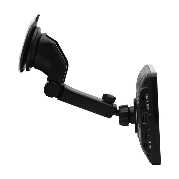 W507D 7-inch HD Touch Display Portable Car Play with 12-LED Camera, 2.4GHz WiFi Car Monitor, Suction Holder