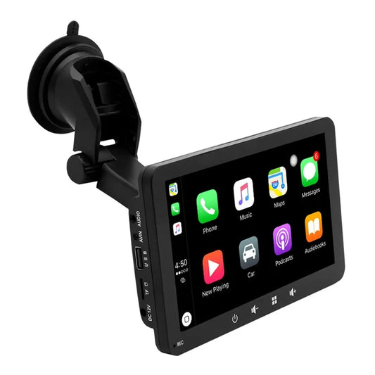 W507B 7-inch HD Touch Screen Car Play 2.4GHz WiFi Portable Car Stereo with Suction Holder