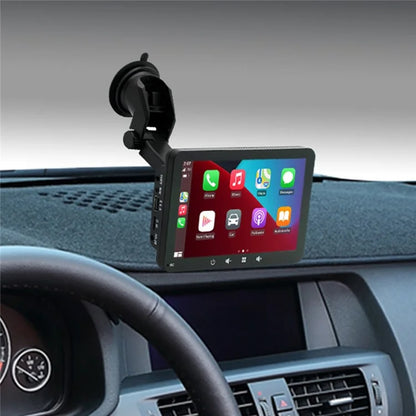 W507B 7-inch HD Touch Screen Car Play 2.4GHz WiFi Portable Car Stereo with Suction Holder