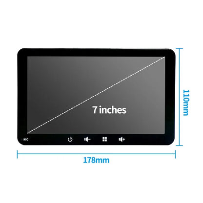 W507A 7-inch HD Touch Screen Car Play 2.4GHz WiFi Potable Car Stereo with Mirror Link Android Auto, Flat Stand