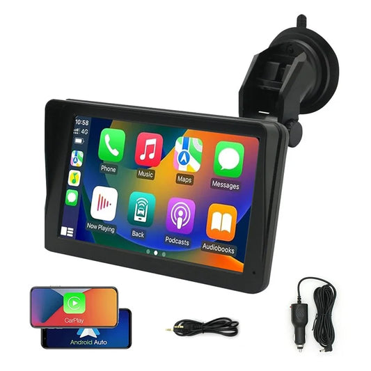 W506A 7-inch HD Touch Screen Car Play Mirror Link Android Auto Potable Car Stereo with FM Radio Function