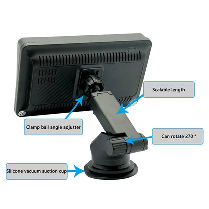 W506C 7-inch HD Touch Display Car Play with AHD Camera, Portable Car Stereo Support Mirror Link Android Auto