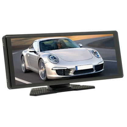 W508B 9.36-inch Display Car Play with 2 Mount Stand, Mirror Link Portable Car Stereo Support Bluetooth, USB-Disk, TF Card