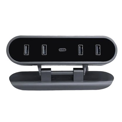 TSL319 For Model 3 / Y Under Screen Car USB+Type-C Hub Charging Dock Station