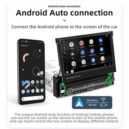 9613W 7-inch Car MP5 Player Wired / Wireless CarPlay Android Auto Video Display