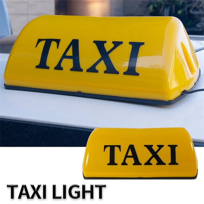 CARFU AC-777A 12V Universal Magnetic Taxi Roof Light PP Taxi LED Lamp