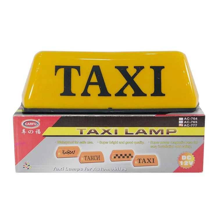 CARFU AC-777A 12V Universal Magnetic Taxi Roof Light PP Taxi LED Lamp