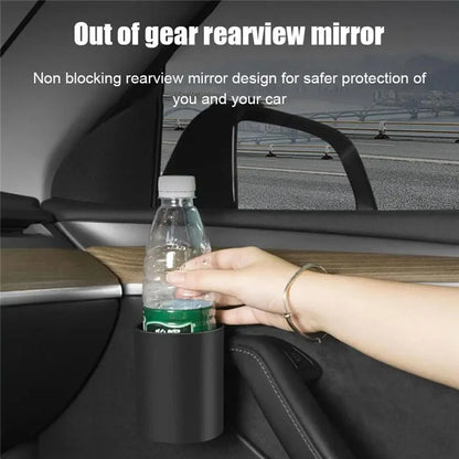 ALZH070 2Pcs For Tesla Model 3  /  Y Car Door Cup Holder Drink Storage Box