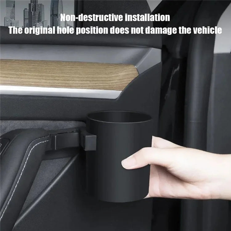 ALZH070 2Pcs For Tesla Model 3  /  Y Car Door Cup Holder Drink Storage Box