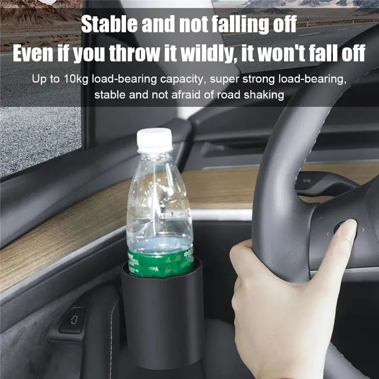 ALZH070 2Pcs For Tesla Model 3  /  Y Car Door Cup Holder Drink Storage Box