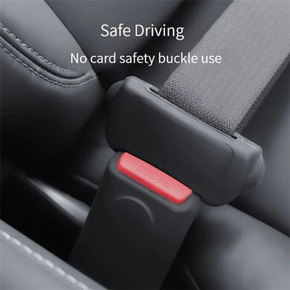 TSL825 For Tesla Model 3 / Y Car Seat Safety Belt Lock Buckle Silicone Cover