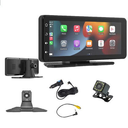 W513B 6.86-Inch HD Car Play with 12LED Camera Portable Car Radio Bluetooth Screen