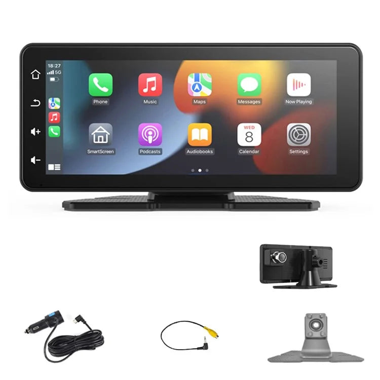 W513D 6.86-Inch HD Car Play Screen Portable Car Radio Display with Recorder