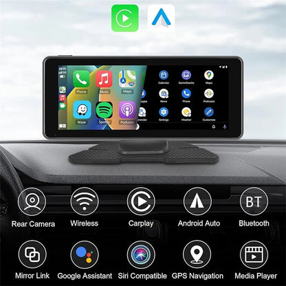 W513D 6.86-Inch HD Car Play Screen Portable Car Radio Display with Recorder