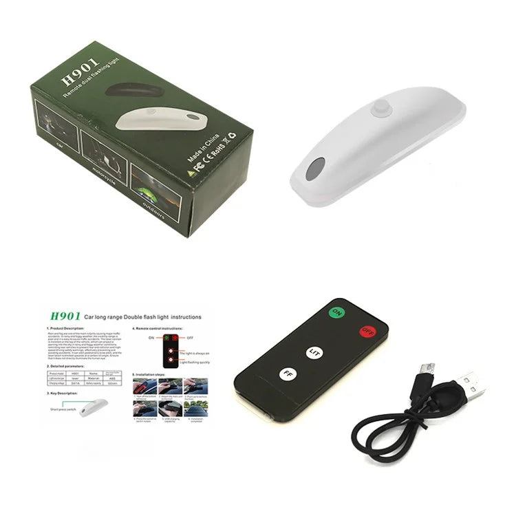 H901 1Pc Car Roof Warning Light Remote Control Vehicle Green Laser Lamp