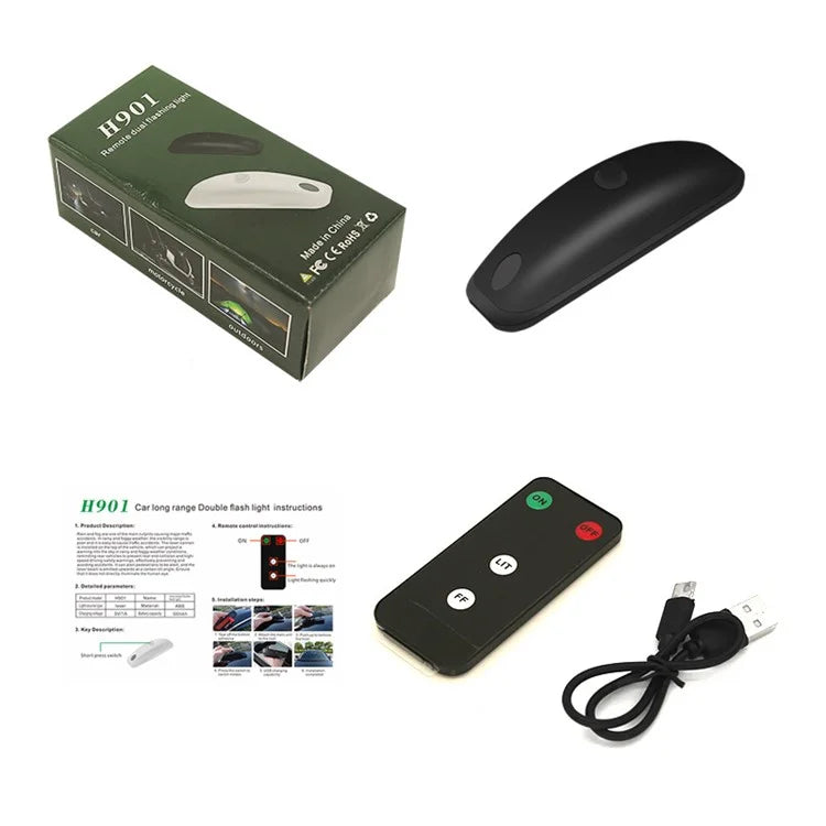 H901 1Pc Car Roof Warning Light Remote Control Vehicle Green Laser Lamp