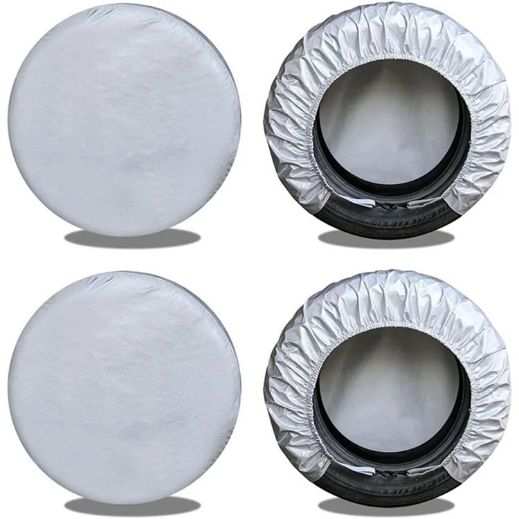 4PCS SUV 83-89CMx34CM Wheel Dust Cover Oxford Cloth Car Tire Sleeve Bag
