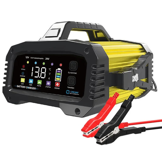 E-FAST TK-2500 25A Max Car Automatic Battery Charger for Lithium LiFePO4 AGM GEL Lead-Acid