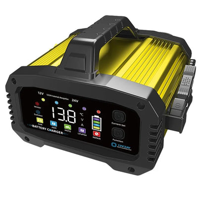 E-FAST TK-2500 25A Max Car Automatic Battery Charger for Lithium LiFePO4 AGM GEL Lead-Acid