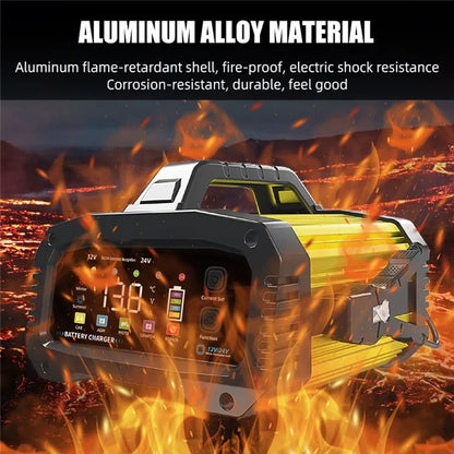 E-FAST TK-2500 25A Max Car Automatic Battery Charger for Lithium LiFePO4 AGM GEL Lead-Acid