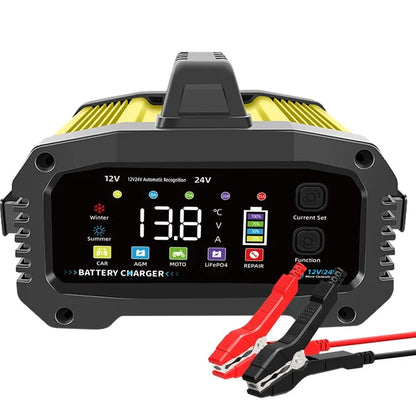 E-FAST TK-2500 25A Max Car Automatic Battery Charger for Lithium LiFePO4 AGM GEL Lead-Acid