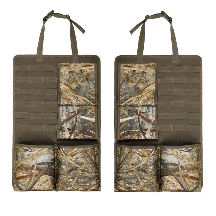 2Pcs / Set 600D Oxford Cloth Camouflage Car Seat Back Hanging Storage Bag