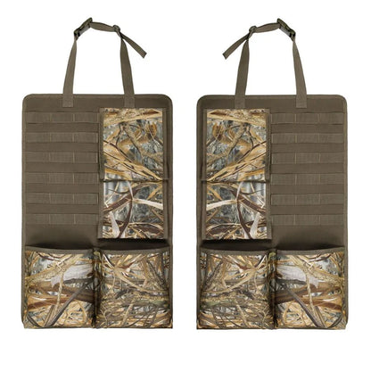 2Pcs / Set 600D Oxford Cloth Camouflage Car Seat Back Hanging Storage Bag
