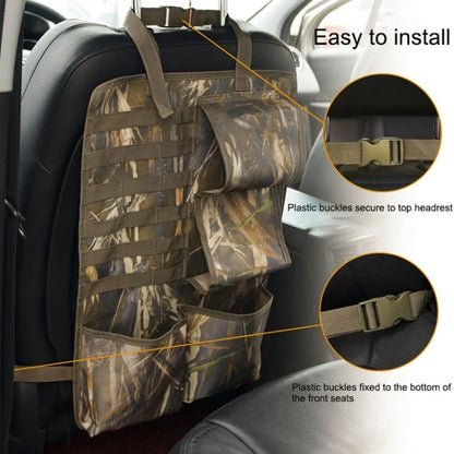 2Pcs / Set 600D Oxford Cloth Camouflage Car Seat Back Hanging Storage Bag