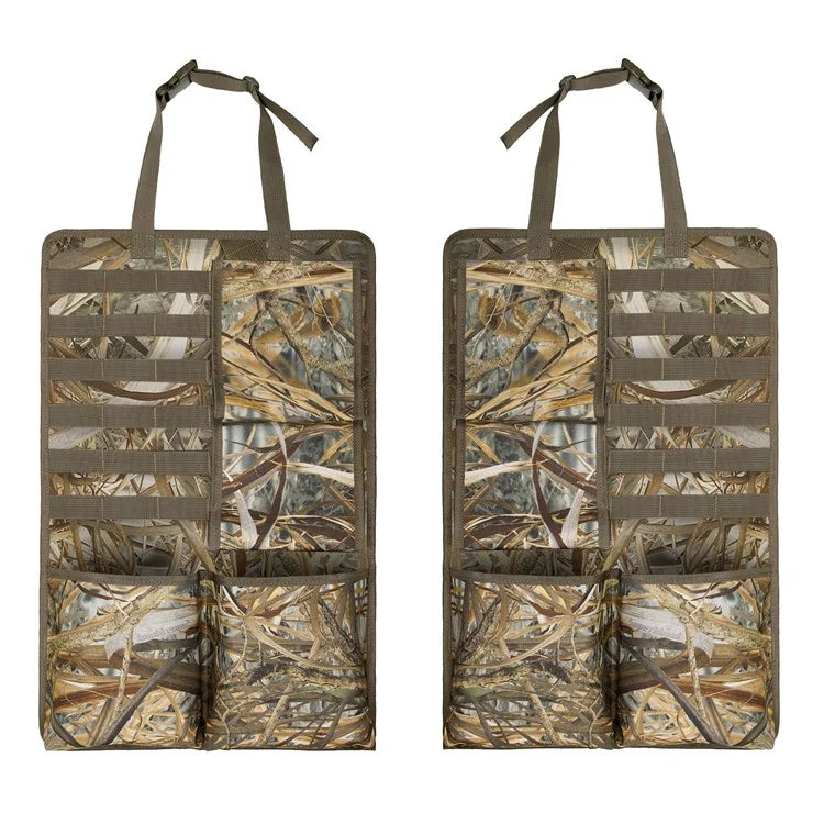 2Pcs / Set 600D Oxford Cloth Camouflage Car Seat Back Hanging Storage Bag