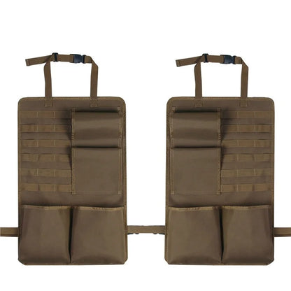 2Pcs / Set 600D Oxford Cloth Camouflage Car Seat Back Hanging Storage Bag